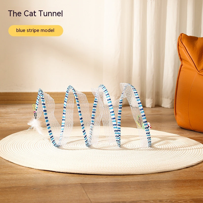 Cozy Foldable Cat Tunnel for Play, Hide & Pounce