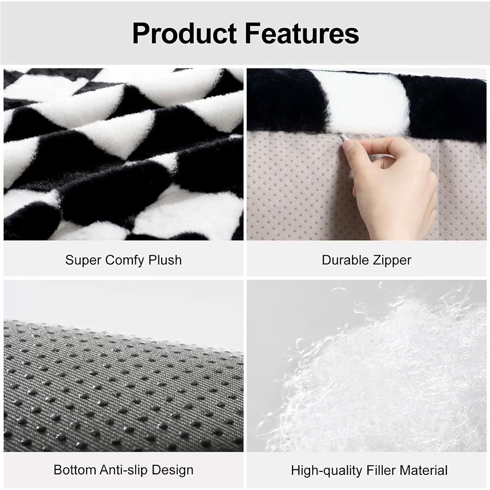 Ultra-Soft Washable Pet Bed for Cozy Cat & Dog Sleep