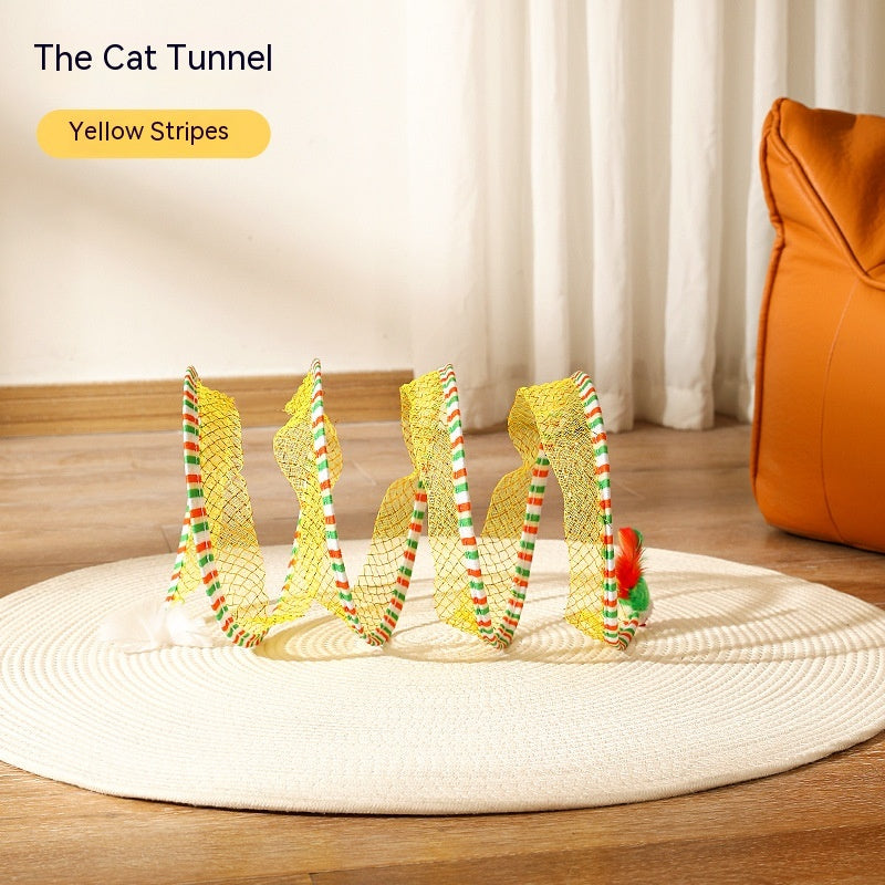 Cozy Foldable Cat Tunnel for Play, Hide & Pounce
