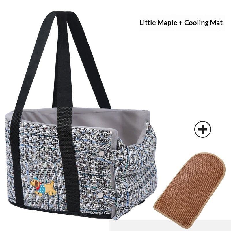 Cozy Car Console Dog Bed for Small Pets