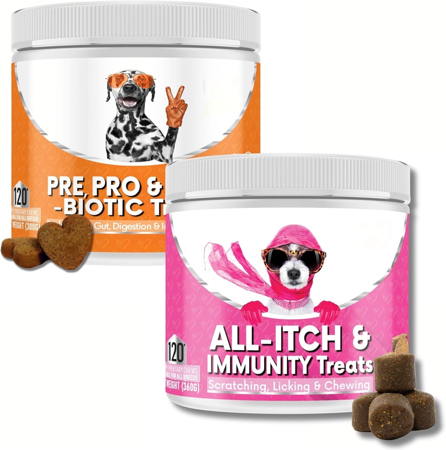 Dog Prebiotic Digestive Treats for Gut Health and Intestinal Support