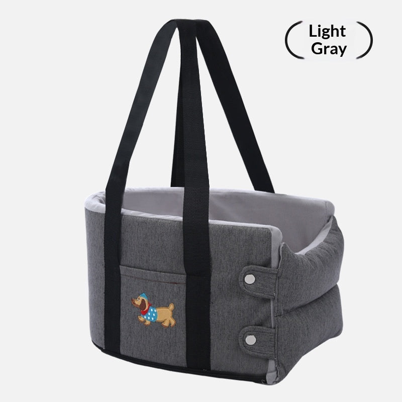 Cozy Car Console Dog Bed for Small Pets