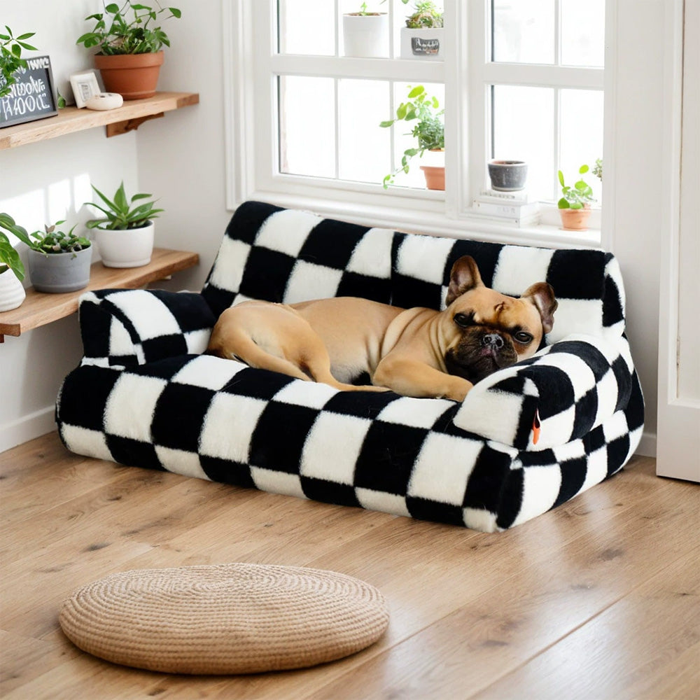 Ultra-Soft Washable Pet Bed for Cozy Cat & Dog Sleep