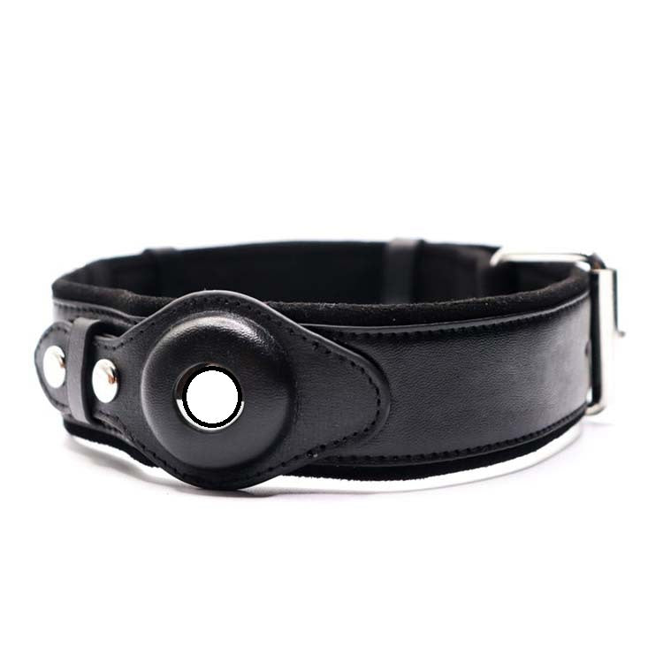 Smart Leather Dog Collar with Built-In Location Tracker