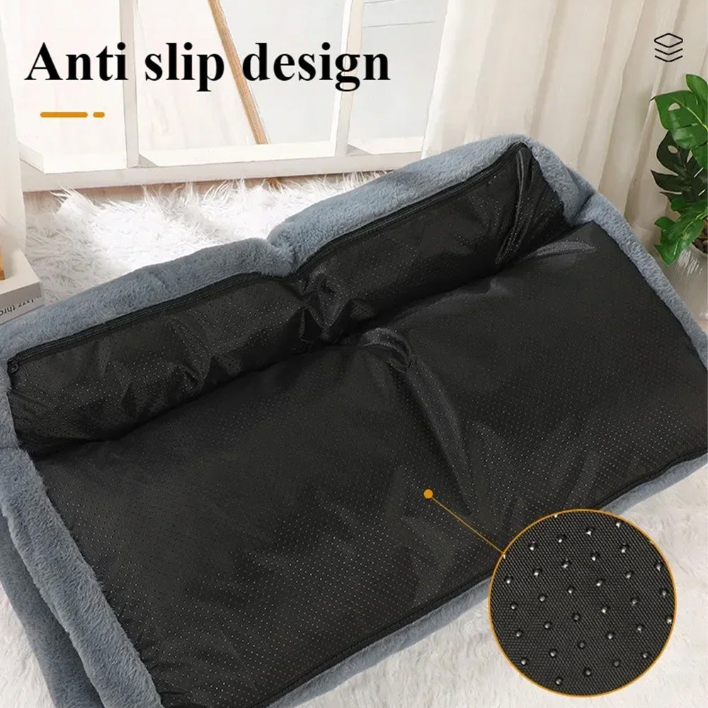 Ultra-Soft Washable Pet Bed for Cozy Cat & Dog Sleep